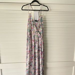 Guess Abstract Floral Maxi Dress